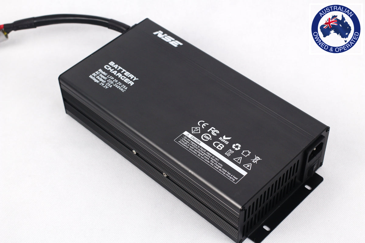 NSE 24V 25Amp Lithium Battery Charger – Top Lithium Battery