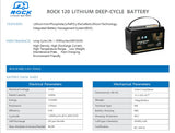 ROCK100 12V 120Ah Lithium Battery - the Smallest on the Market